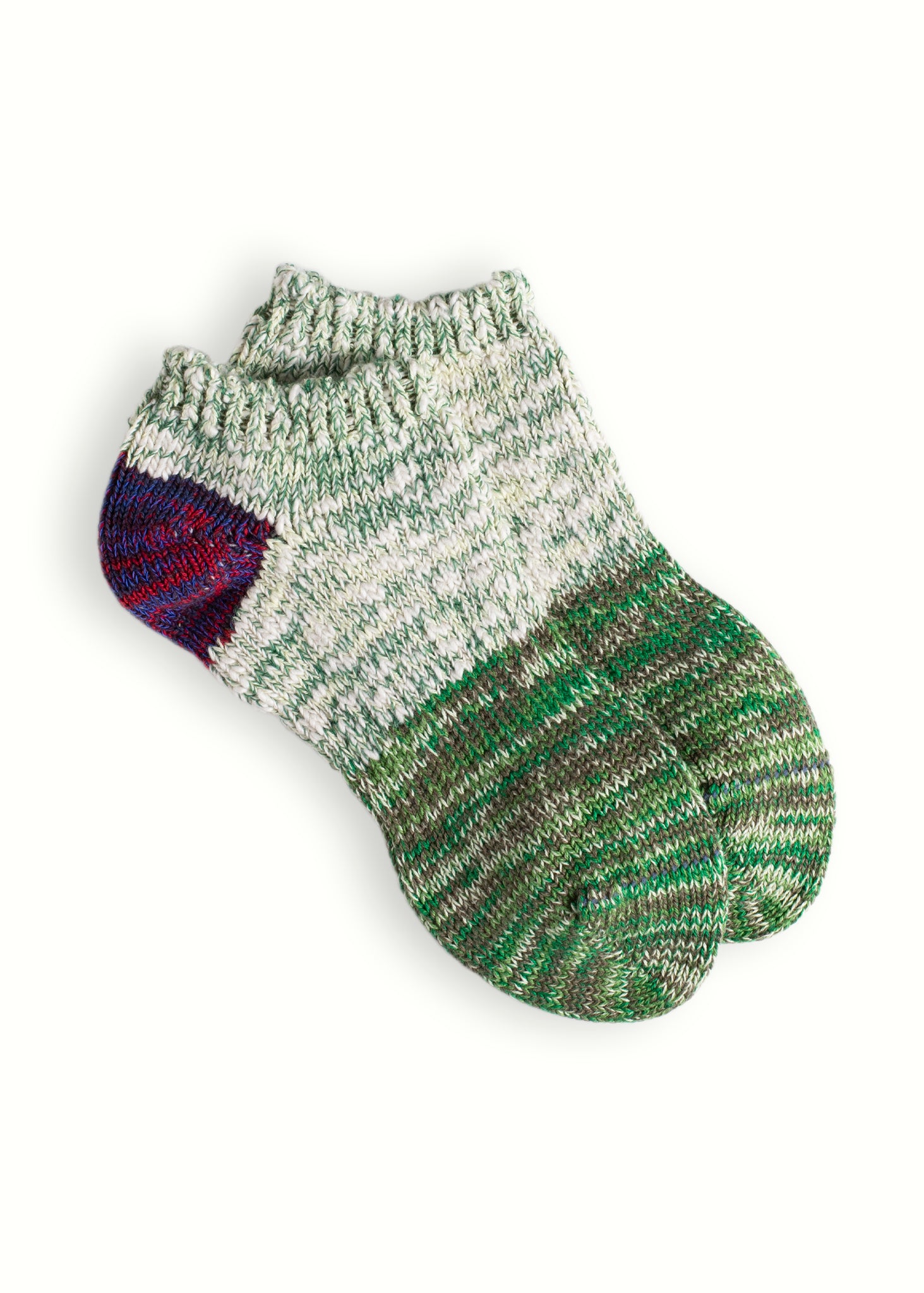 CHARLIE COTTON COLLECTION Green & Purple Ankle Socks