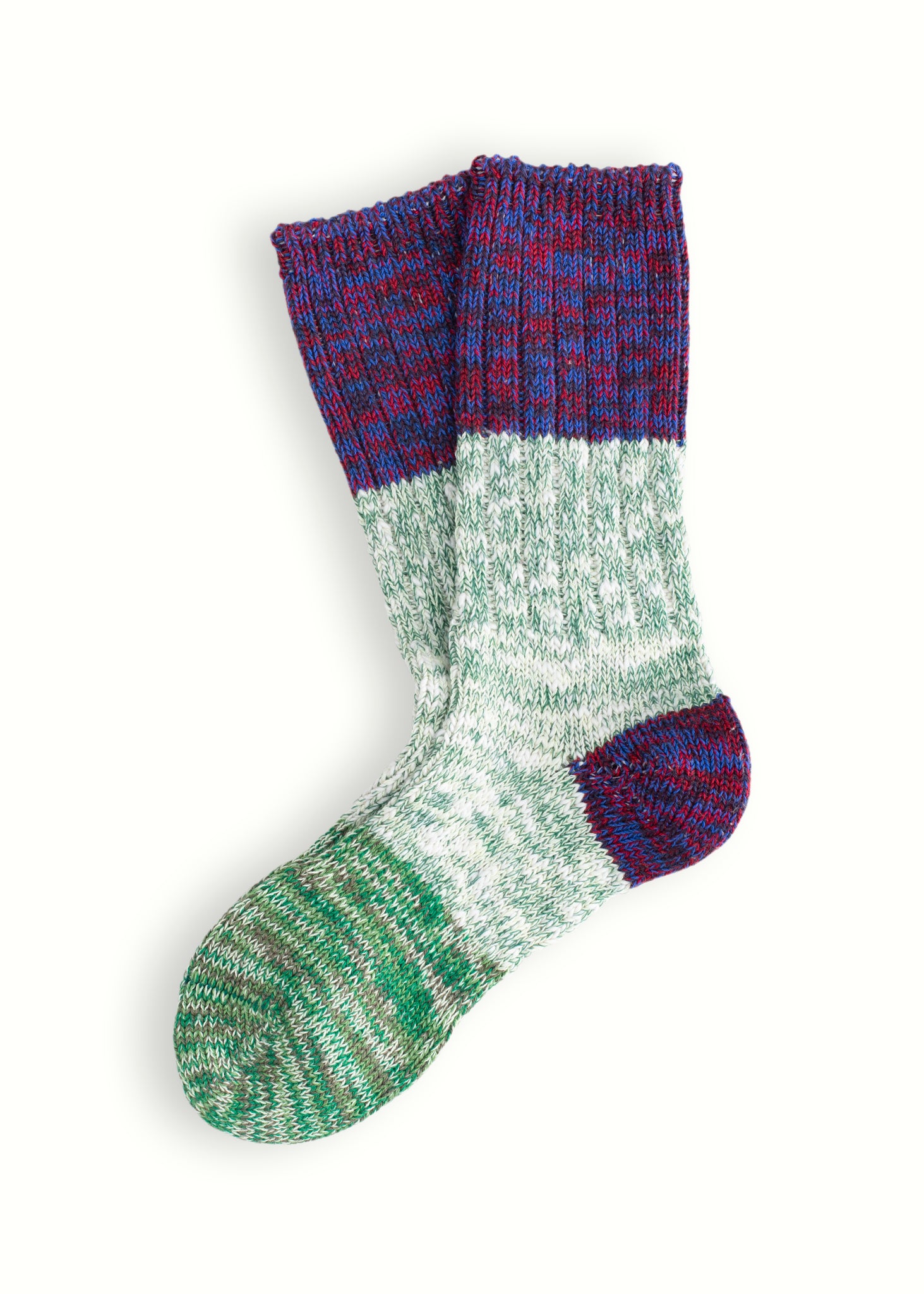 CHARLIE COTTON COLLECTION Green & Purple Socks