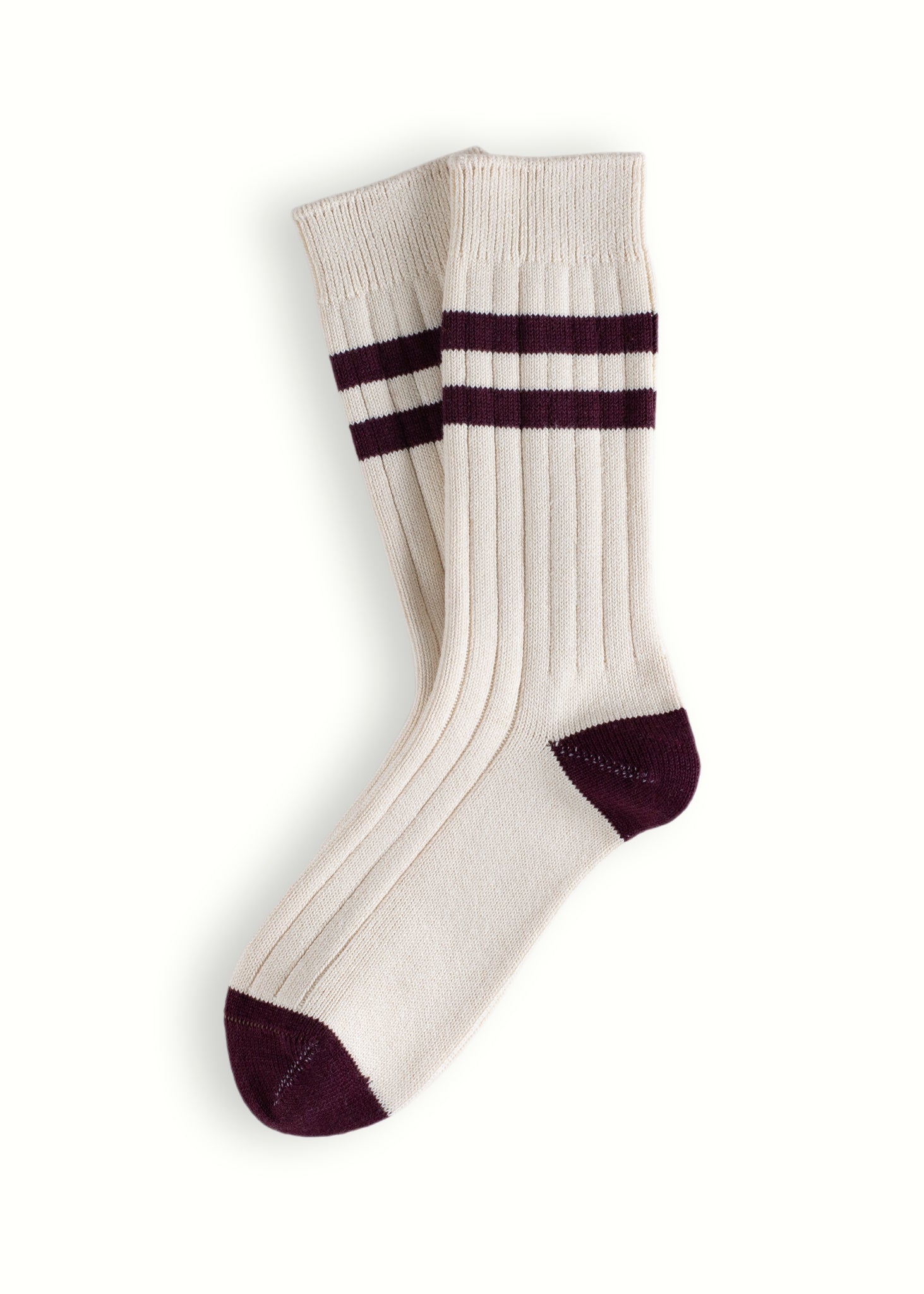 The Racquet Club Collection Classic Burgundy Socks