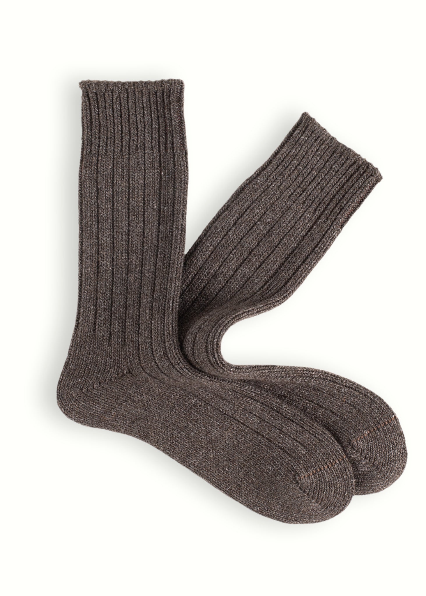 SOFT WOOL  COLLECTION Coffee Socks