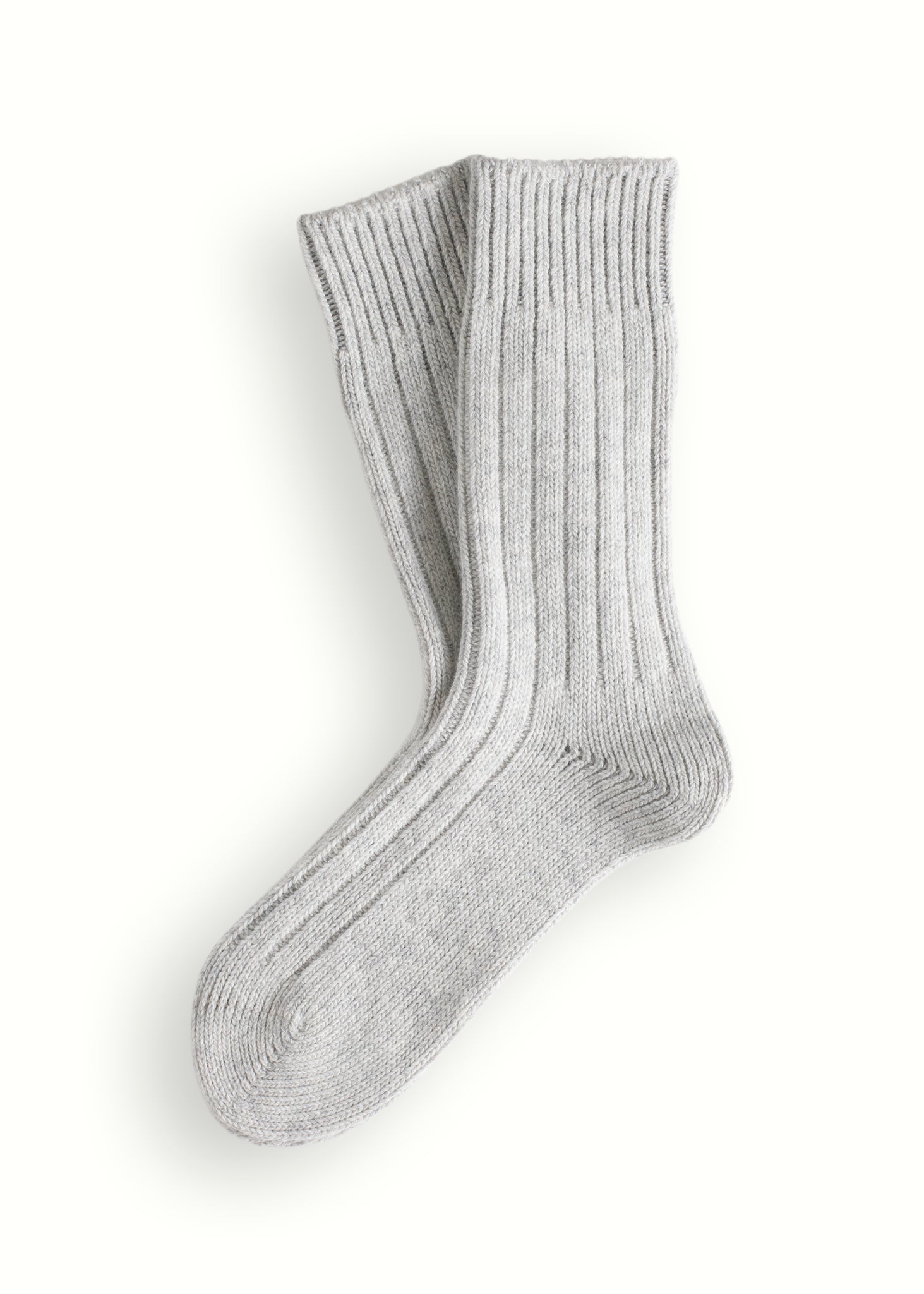 SOFT WOOL  COLLECTION Light Grey Socks