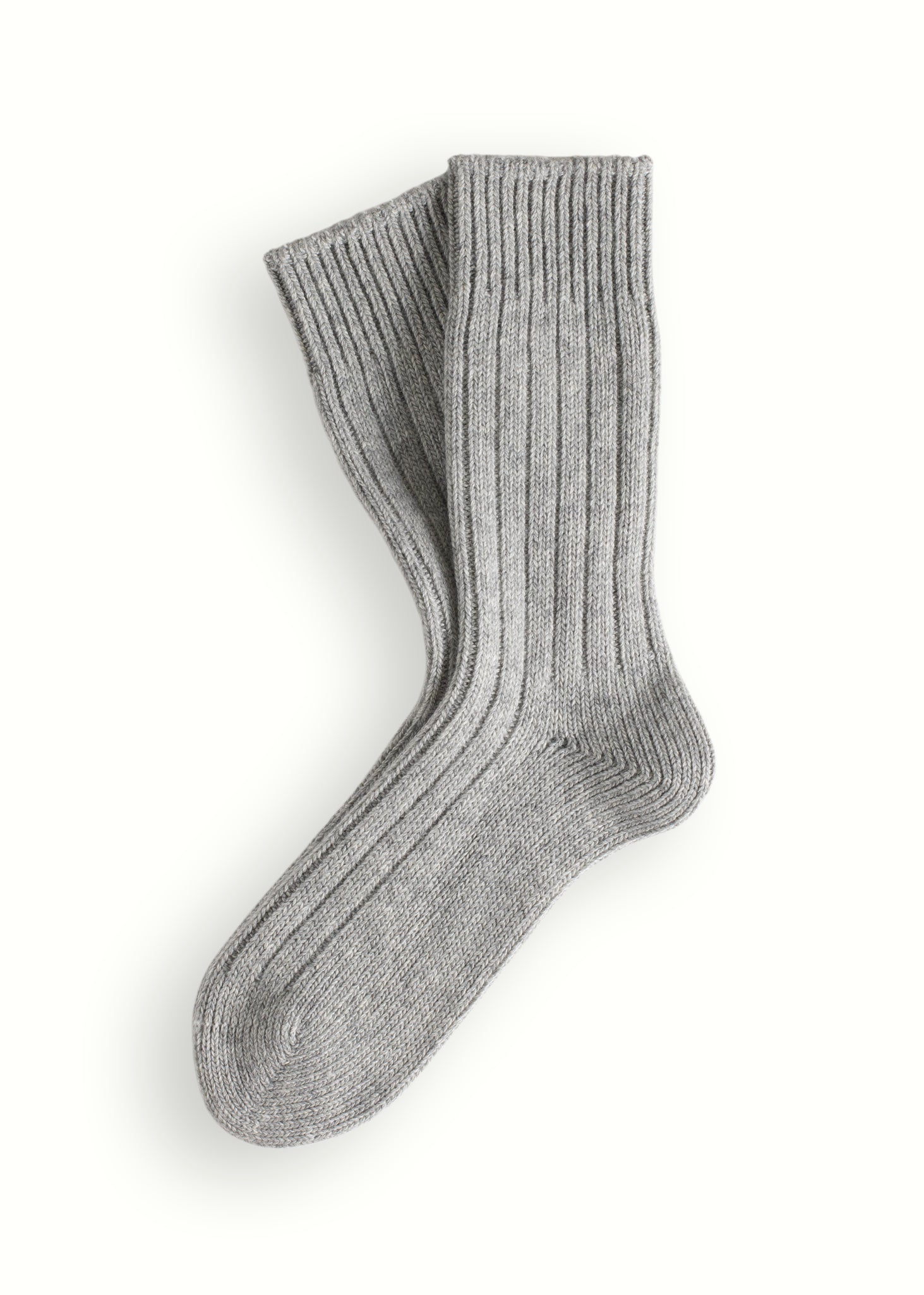 SOFT WOOL  COLLECTION Mid Grey Socks