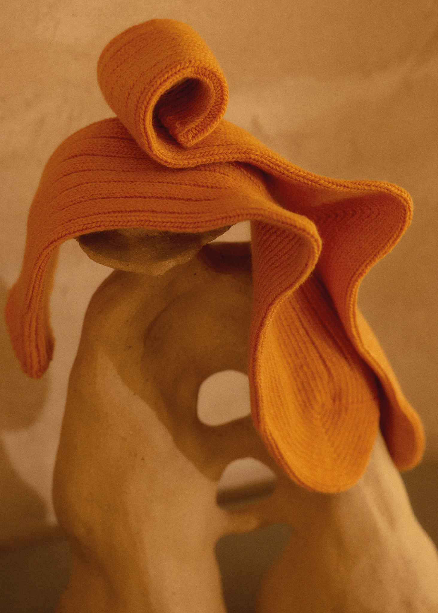 SOFT WOOL  COLLECTION Orange Socks