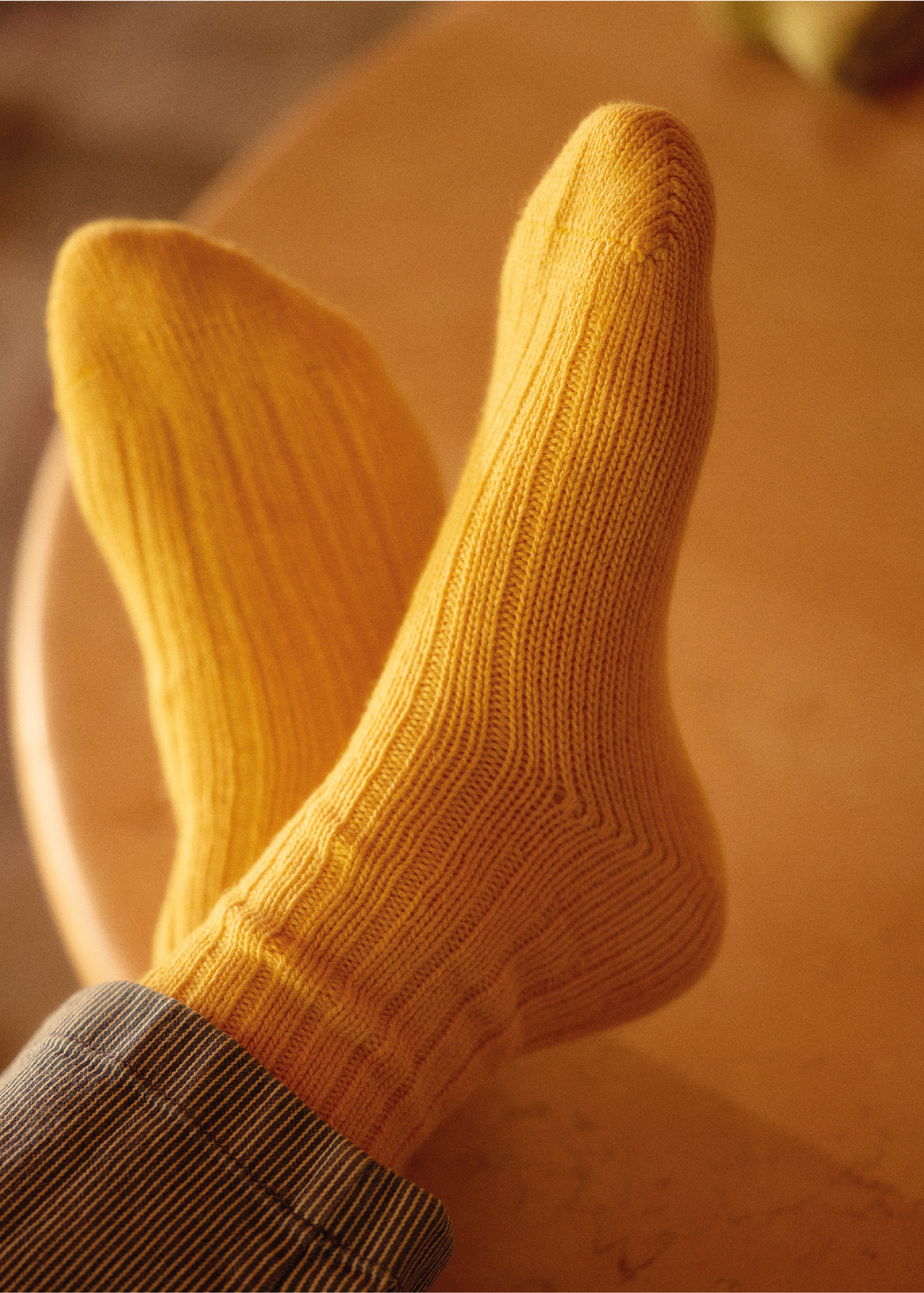 SOFT WOOL  COLLECTION Yellow Socks