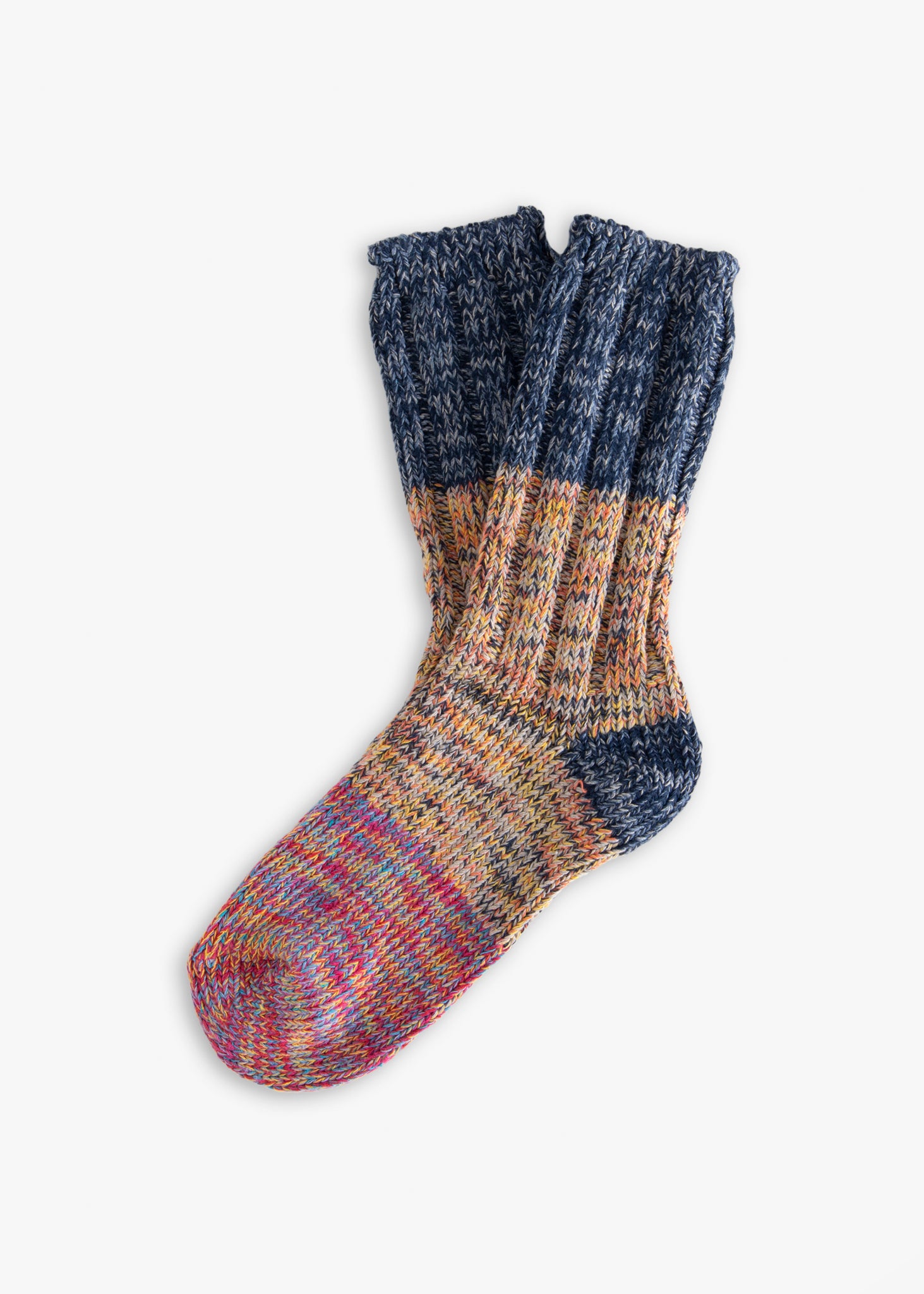 Recycled Yarn Flower Socks 3-Pack-TB4232